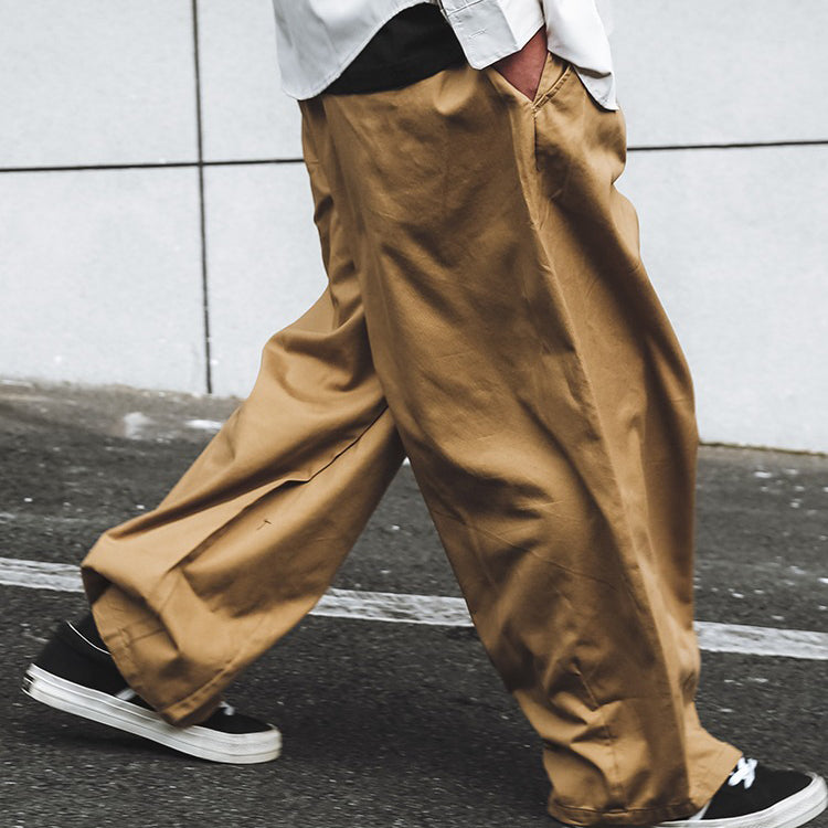 Retro Loose Wide-leg Pants Cityboy Work Pants