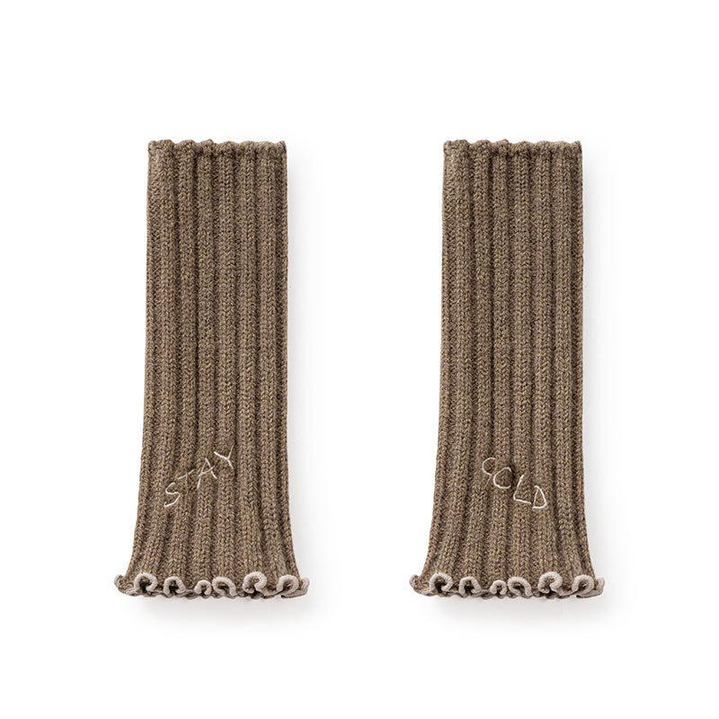 Retro Thick Wool Gloves Warm Long Arm Knitted Sleeves