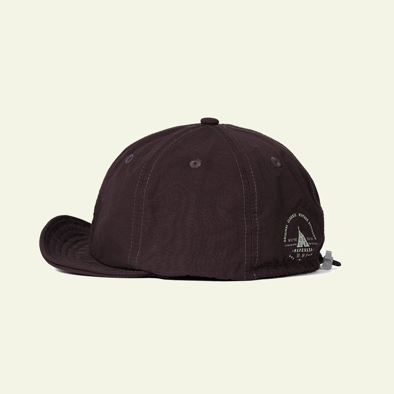 Retro Printed Baseball Cap Flip Hat Beret