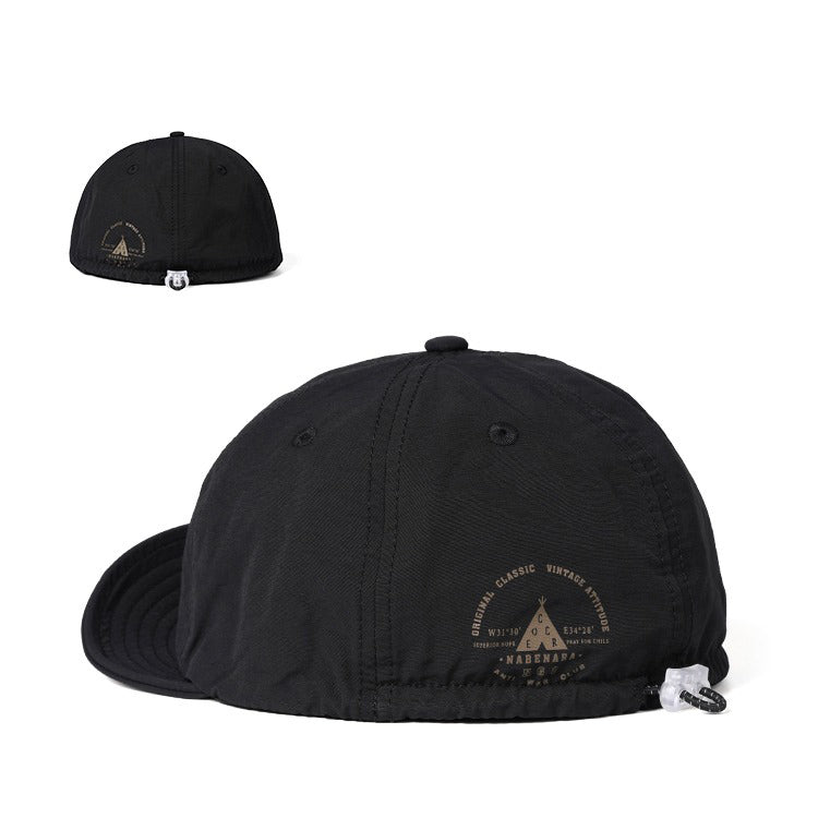 Retro Printed Baseball Cap Flip Hat Beret
