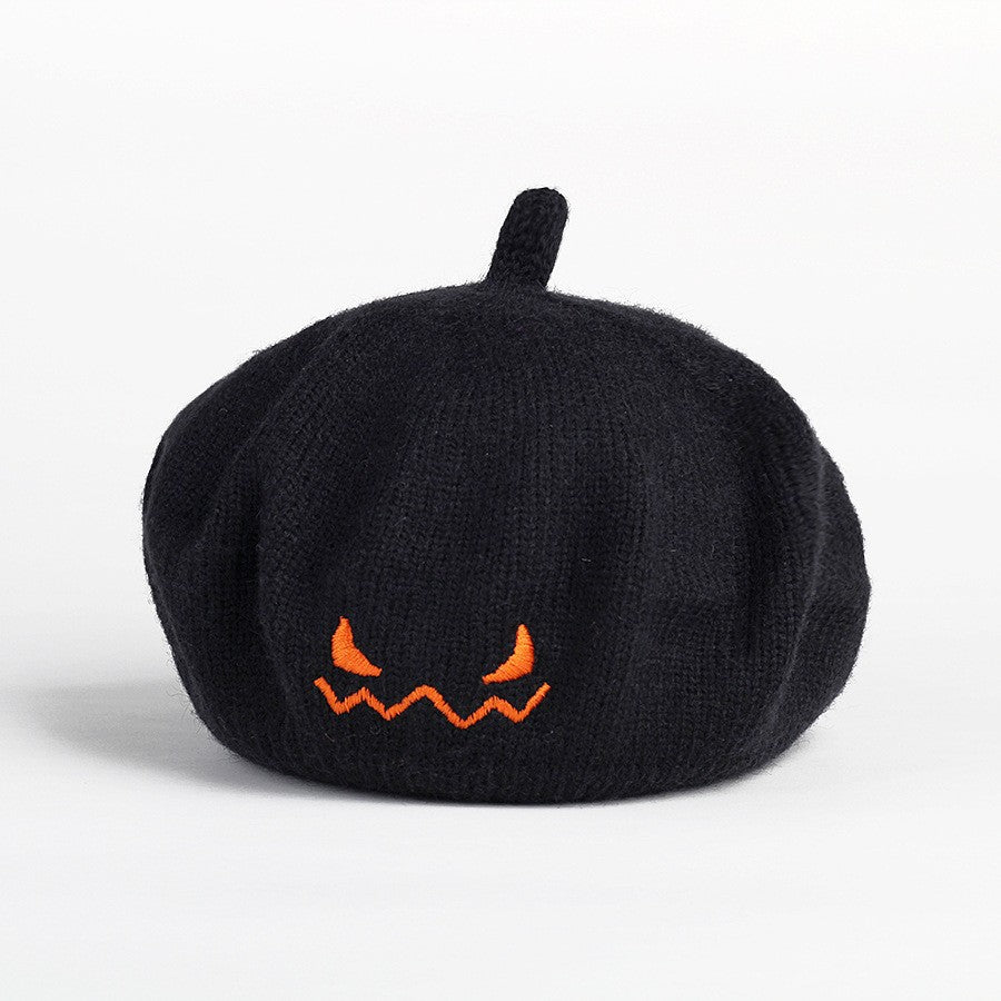 Retro Halloween Pumpkin Autumn Style Print Hat