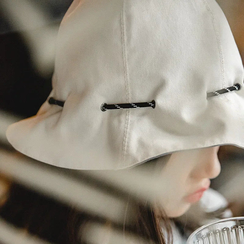 Retro Bucket Hats for Women Luxury Cotton Outdoor Reversible Fishing Hat Cute Sun Fisherman Cap Casual Bob Panama Caps