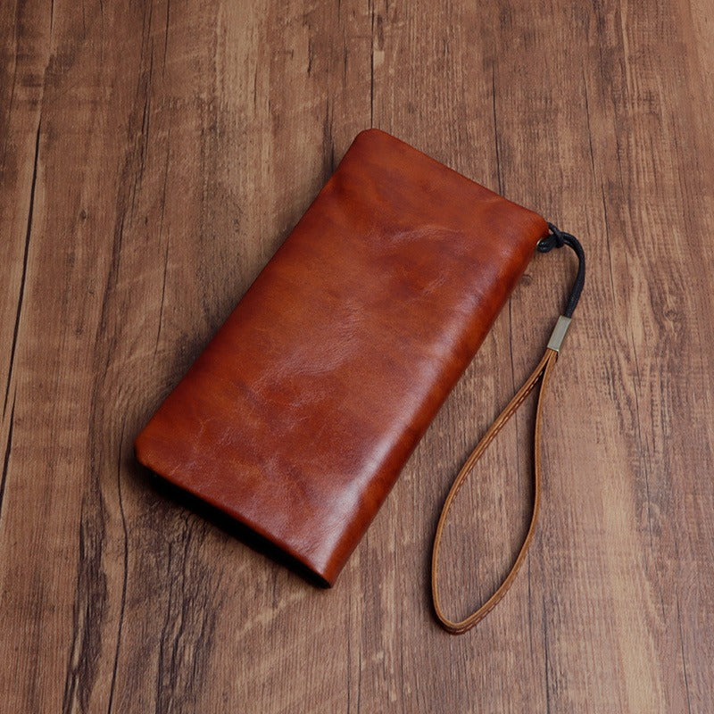 Vintage Handmade Genuine Leather Wallet Multi-card Slots Wallet