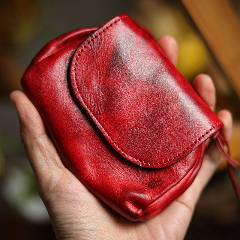 Retro Handmade Leather Card Holders Wallet