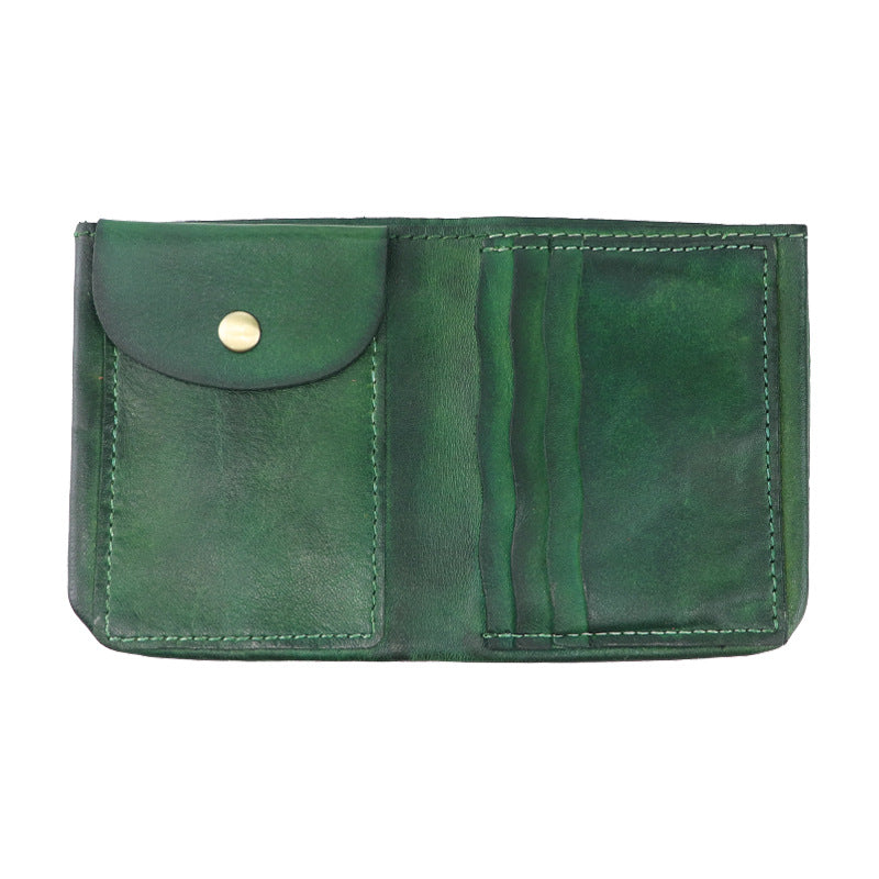Retro Handmade Tanned Leather Wallet