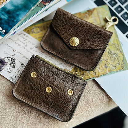 Vintage Handmade Leather Card Wallet