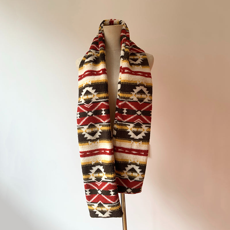 Ethnic Style Warm Polar Fleece Scarf