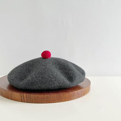 Retro Wool Beret Knitted Painter Hat