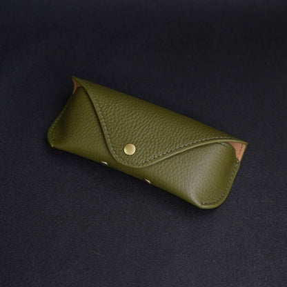 Retro Tanned Leather Glasses Case