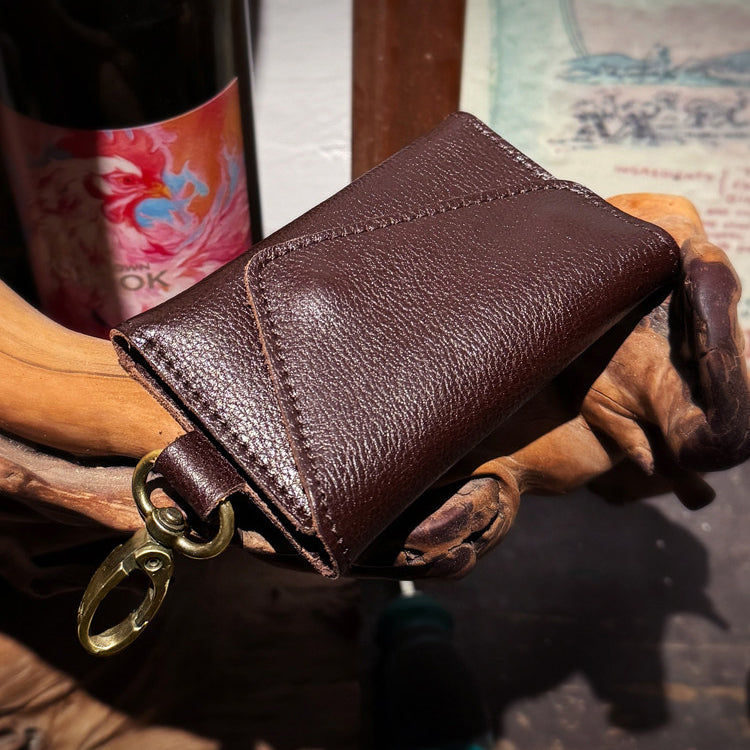 Retro Handmade Leather Key Bag Waist Bag