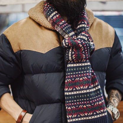 Retro Couple Warm Soft Knitted Hat and Scarf