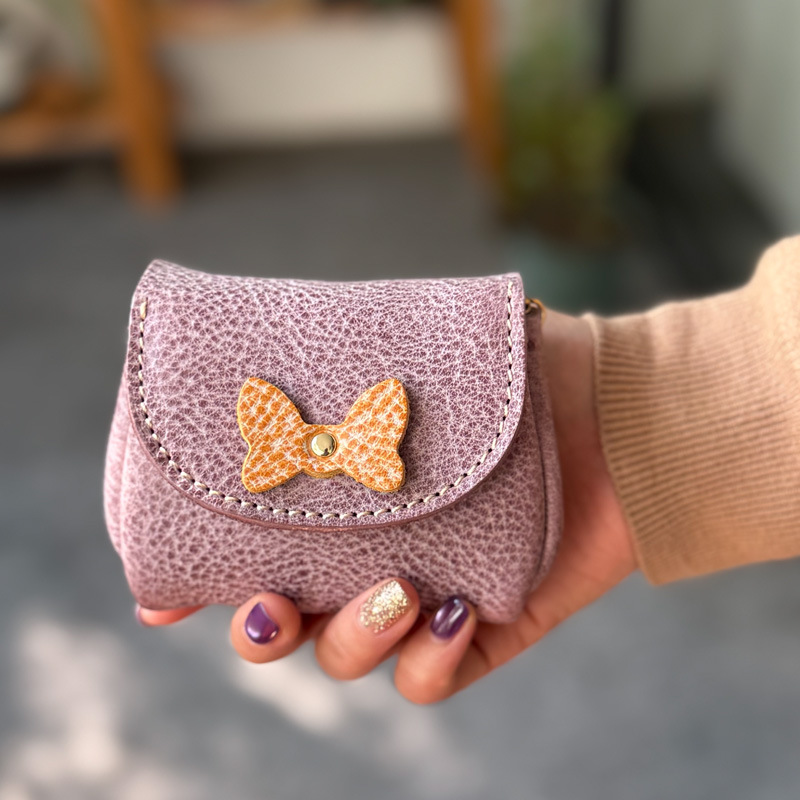 Retro Handmade Leather Coin Wallet Storage Bag