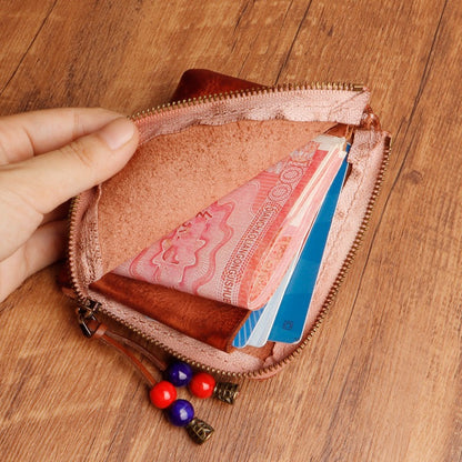 Vintage Zipper Cards Holder Coin Wallet