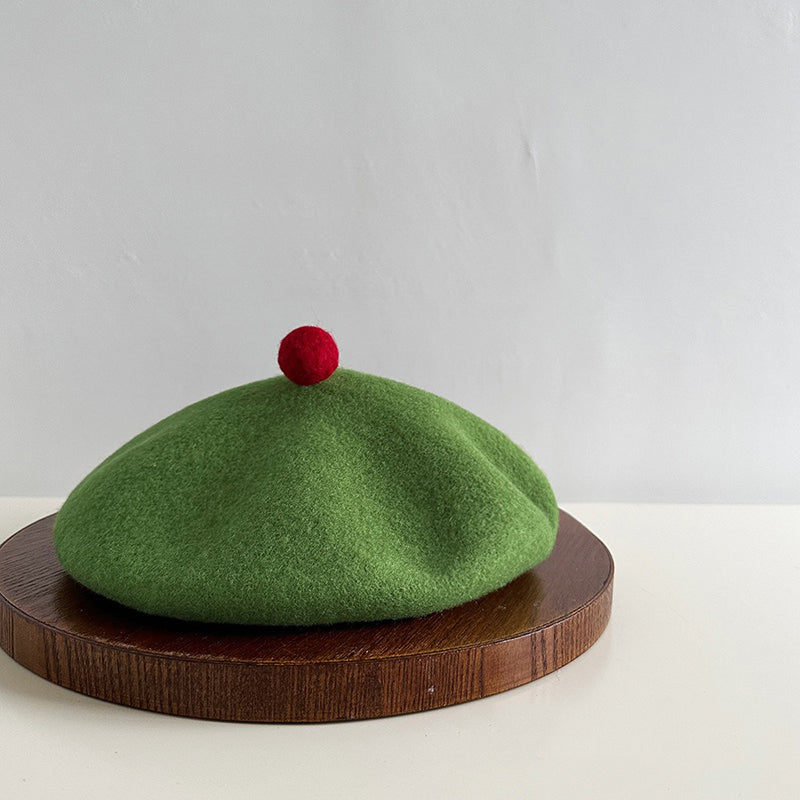 Retro Wool Beret Knitted Painter Hat