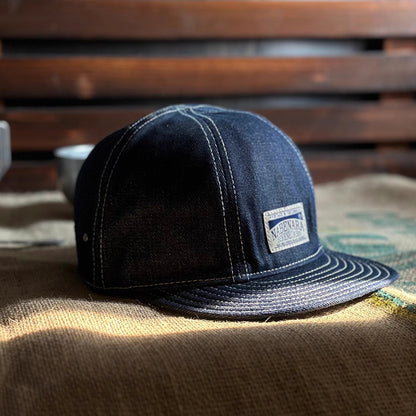 Retro Denim Flip Hat Beret Casual Cap Adjustable Hat