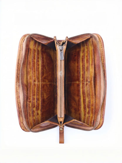 Retro Handmade Leather Wallet Multi-card Slots Wallet