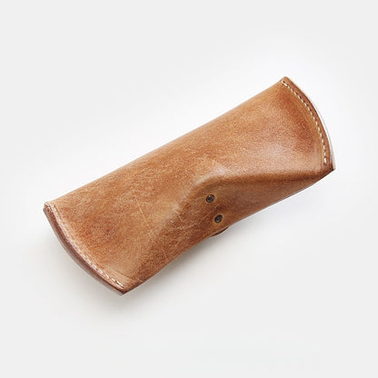 Retro Handmade Leather Glasses Case