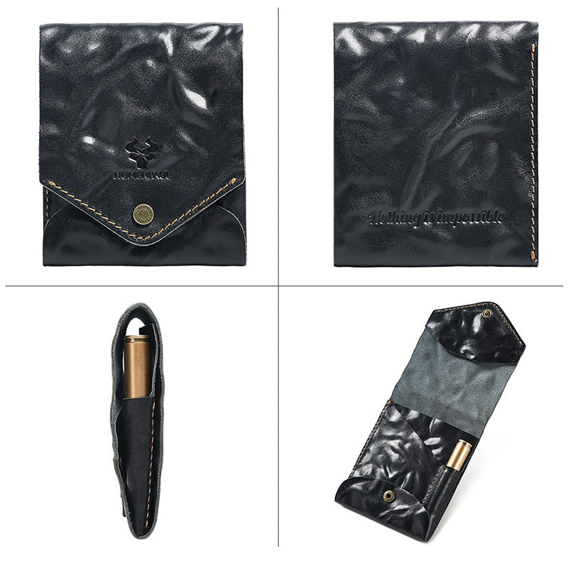 Retro Leather Multifunctional Compact Wallet