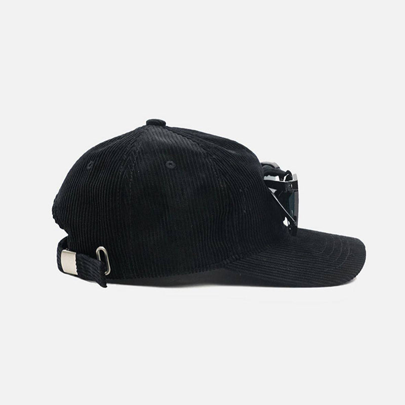 Retro Glasses Storage Flip Hat Beret Casual Cap Adjustable Hat
