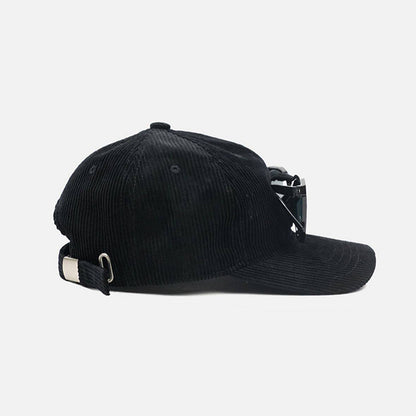 Retro Glasses Storage Flip Hat Beret Casual Cap Adjustable Hat