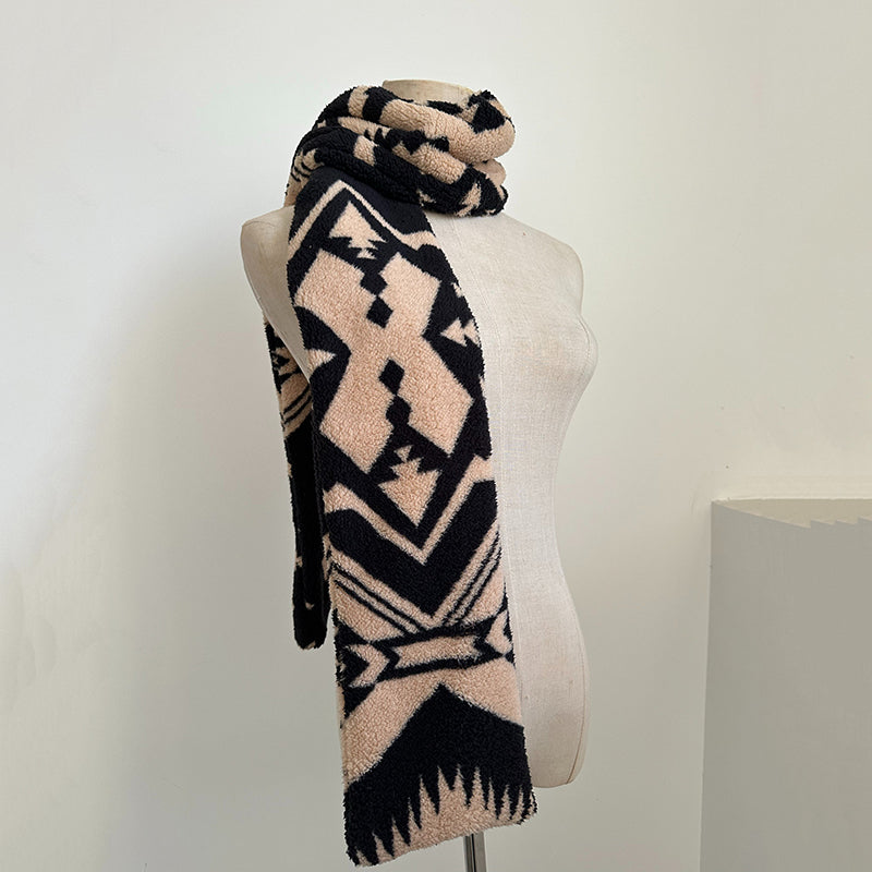 Ethnic Style Warm Polar Fleece Scarf