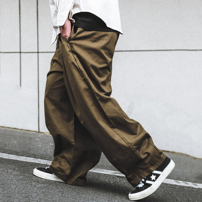 Retro Loose Wide-leg Pants Cityboy Work Pants