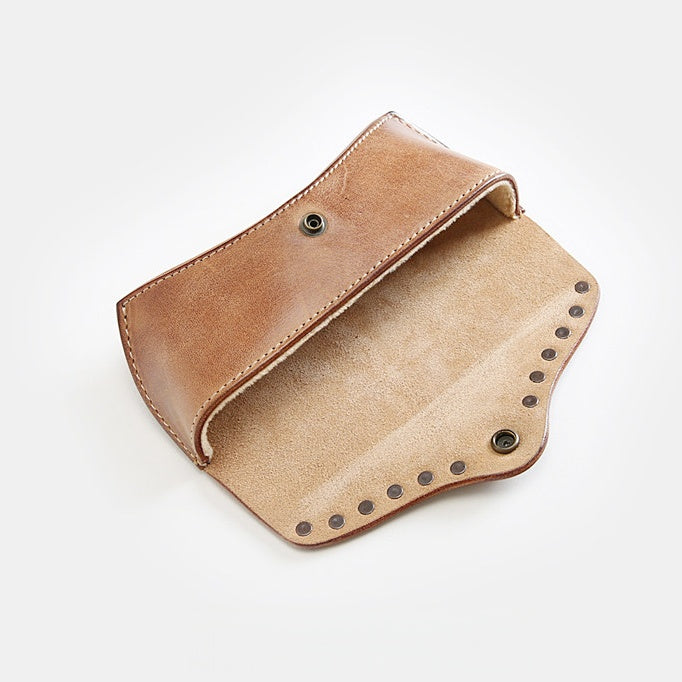 Retro Handmade Leather Glasses Case