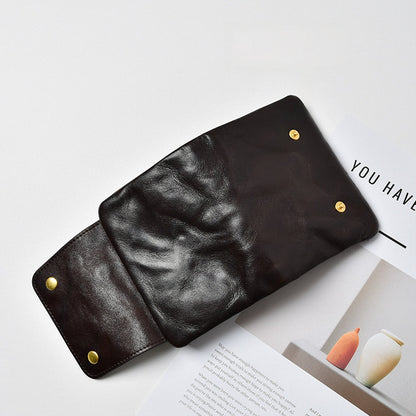 Retro Handmade Leather Short Wallet