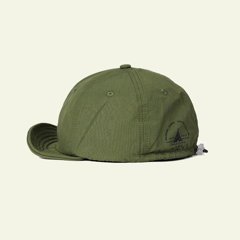 Retro Printed Baseball Cap Flip Hat Beret