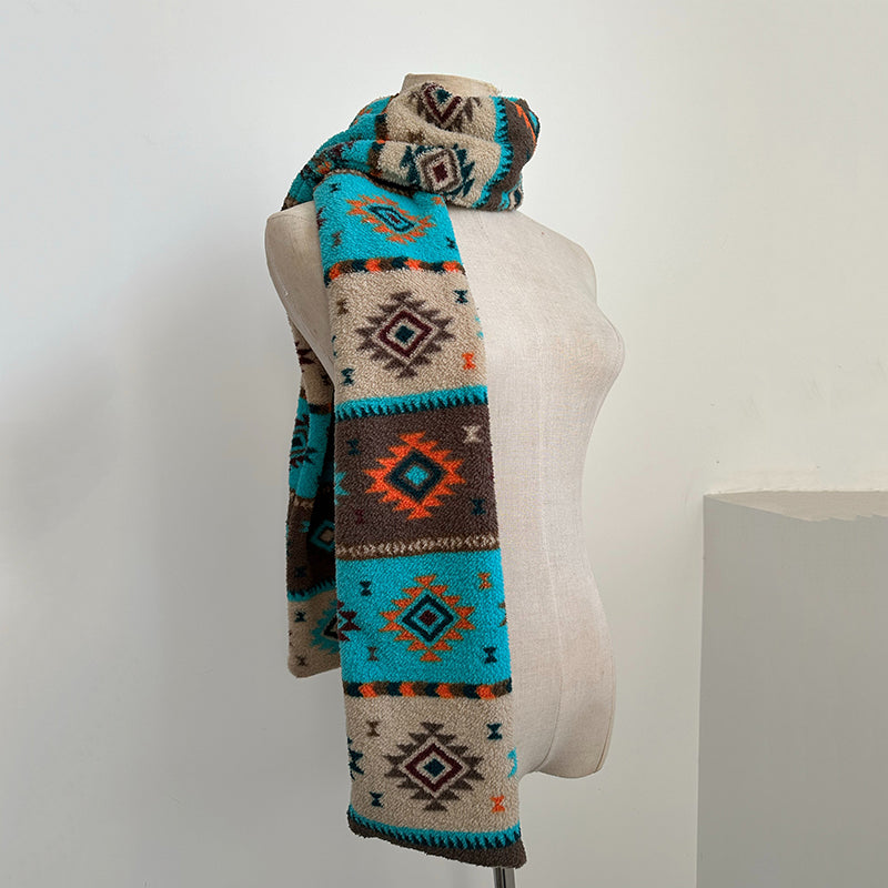 Ethnic Style Warm Polar Fleece Scarf