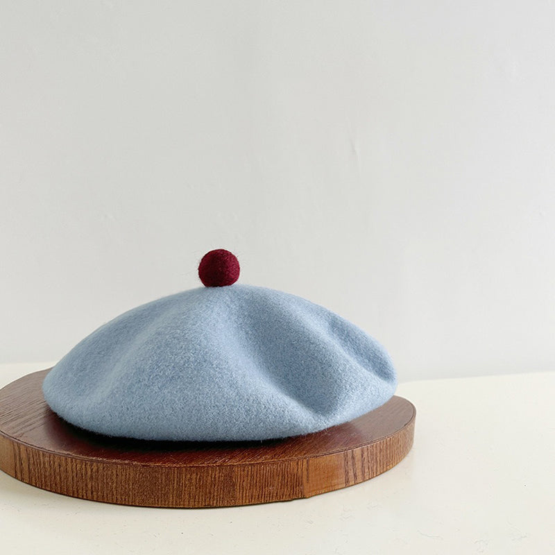 Retro Wool Beret Knitted Painter Hat