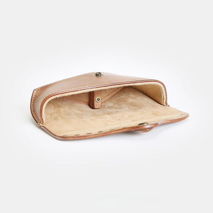 Retro Handmade Leather Glasses Case
