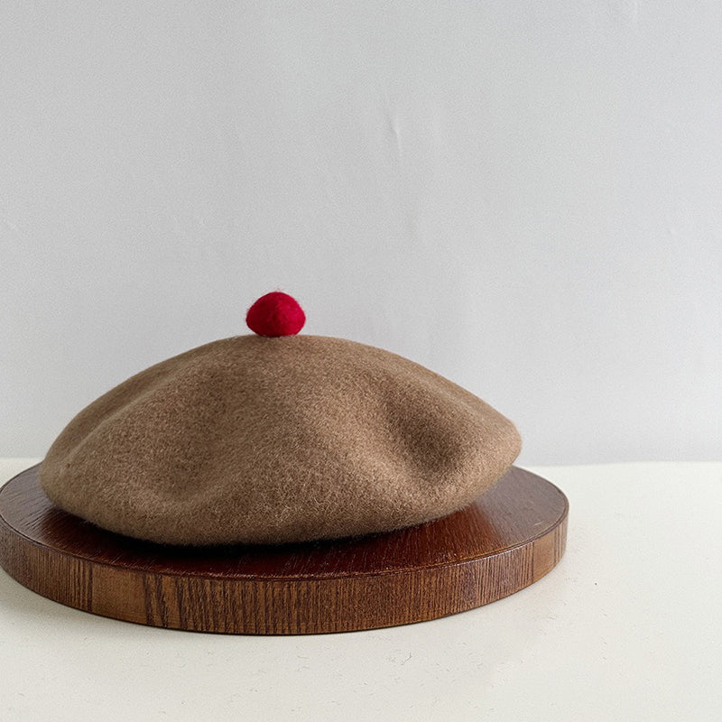 Retro Wool Beret Knitted Painter Hat