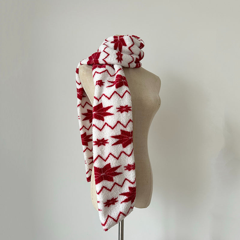Ethnic Style Warm Polar Fleece Scarf