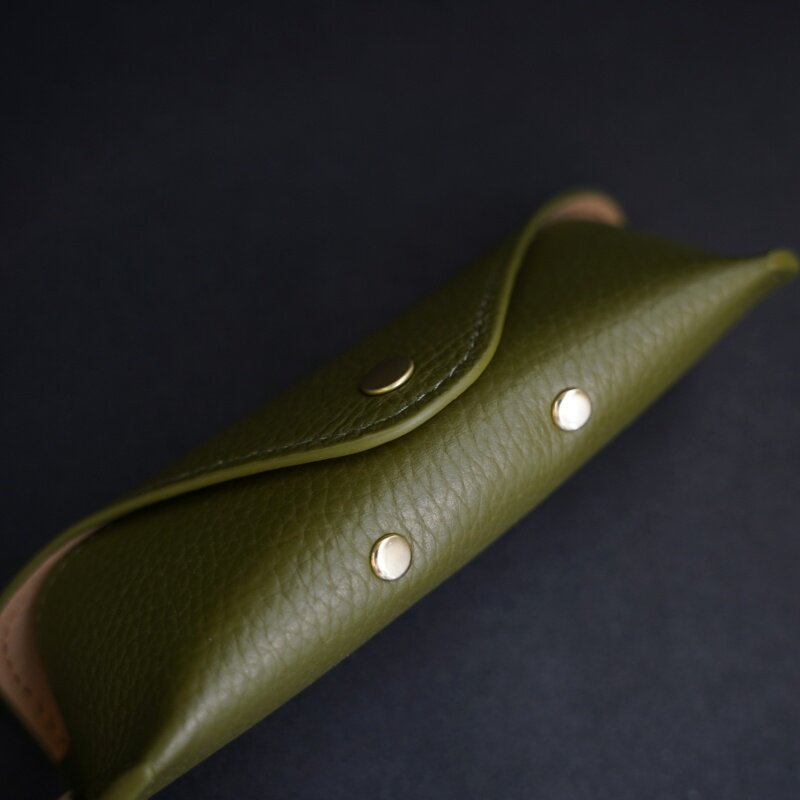 Retro Tanned Leather Glasses Case