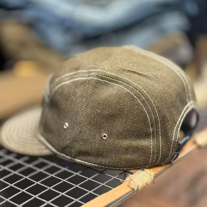 Retro Denim Flip Hat Beret Casual Cap Adjustable Hat