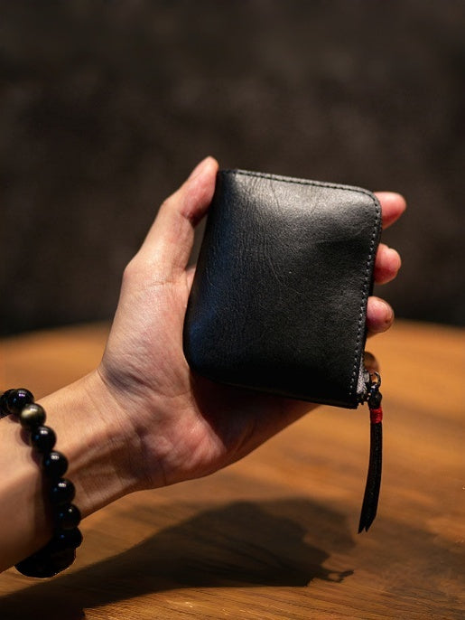 Vintage Zipper Cards Holder Coin Wallet