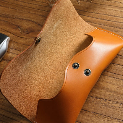 Retro Tanned Leather Glasses Case