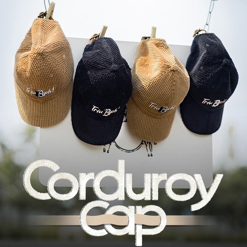 Retro Adjustable Corduroy Baseball Cap