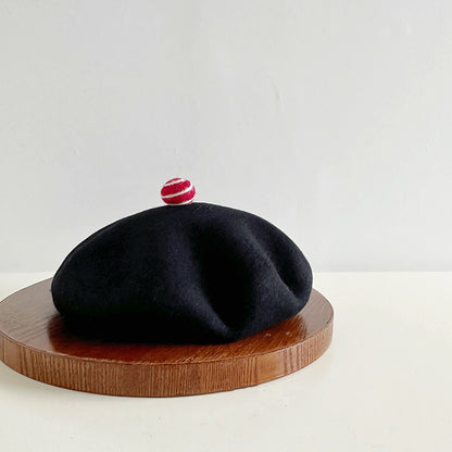 Retro Wool Beret Knitted Painter Hat