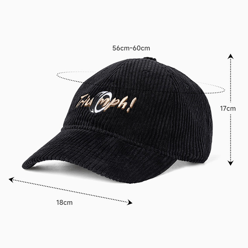 Retro Adjustable Corduroy Baseball Cap