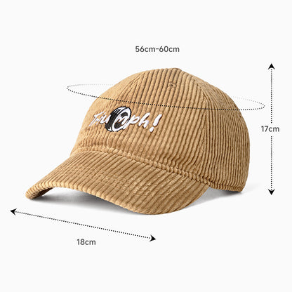 Retro Adjustable Corduroy Baseball Cap