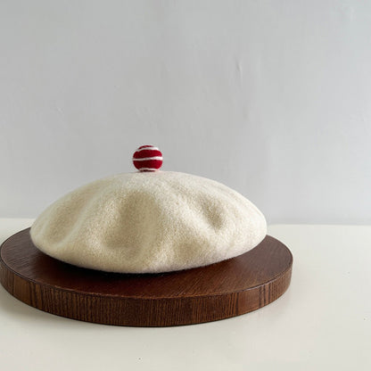 Retro Wool Beret Knitted Painter Hat