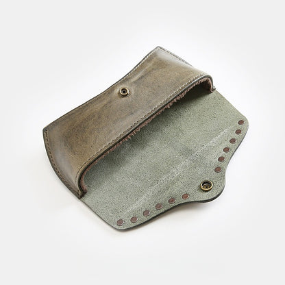 Retro Handmade Leather Glasses Case