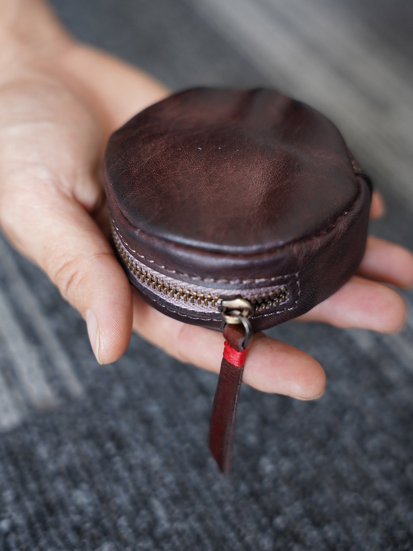 Retro Handmade Leather Coin Wallet