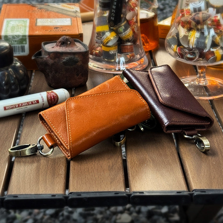 Retro Handmade Leather Key Bag Waist Bag