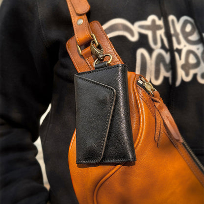 Retro Handmade Leather Key Bag Waist Bag