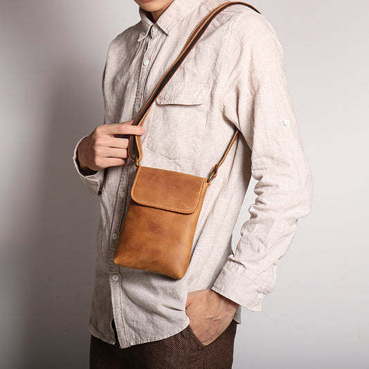 Retro Leather Shoulder Bag Crossbody Bag