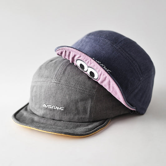 Retro Flip Hat Beret Casual Cap Adjustable Hat