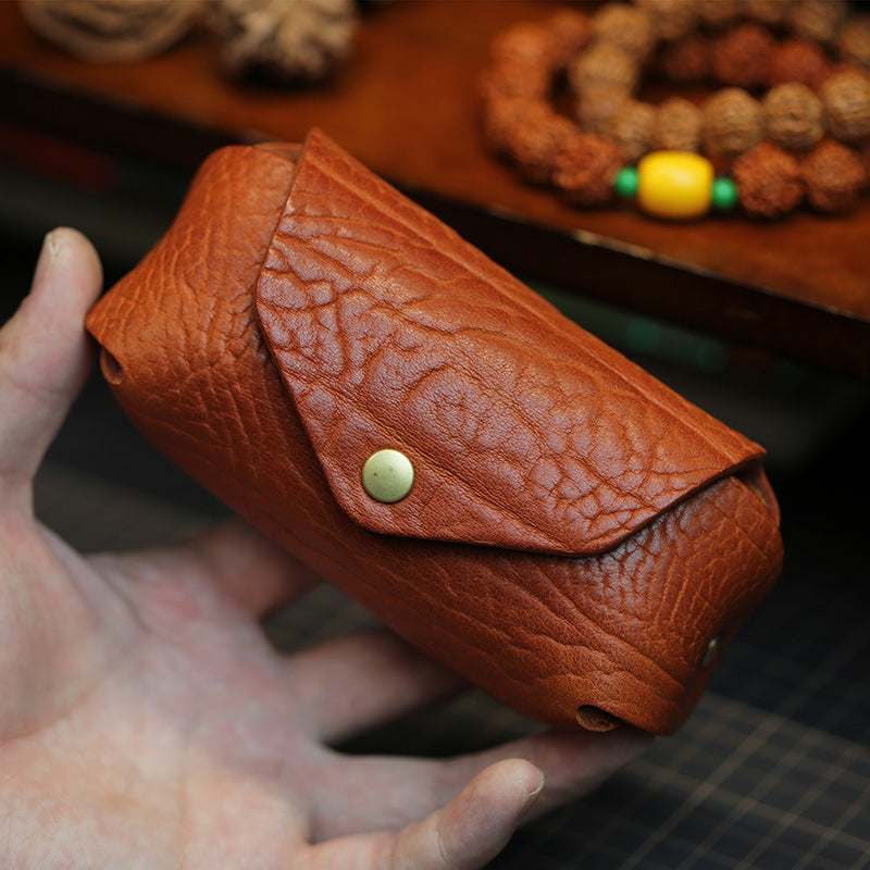Retro Handmade Leather Storage Coin Wallet